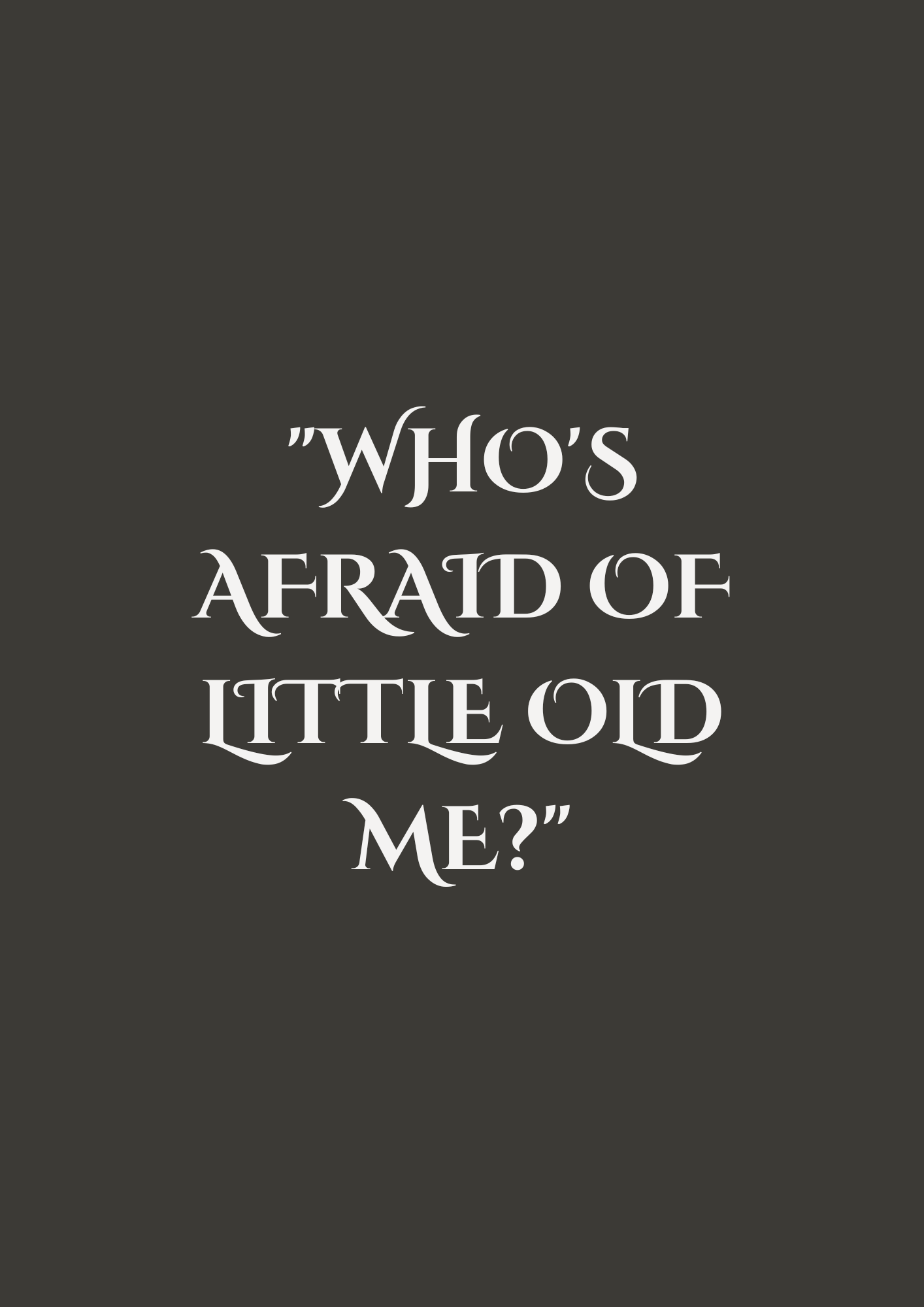 Taylor Swift ‘Who’s Afraid of Little Old Me?’ Digital Design – TTPD Quote PNG for Swifties